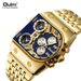 Men's Watches Multi-time Large Dial Luminous Men's Watch Steel Belt Leisure Quartz Watch Gold_voghion.com