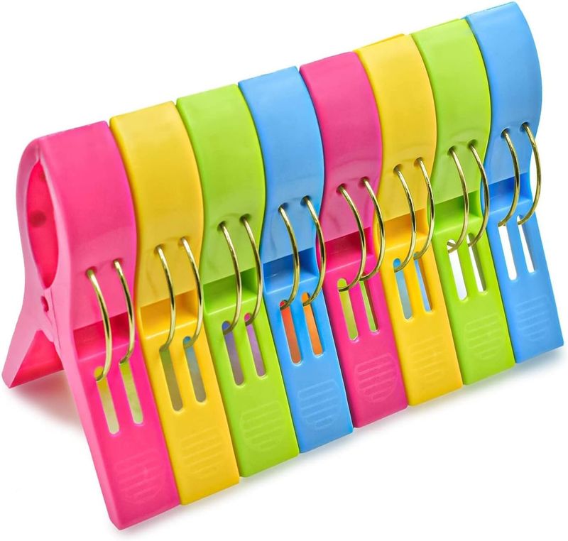 24-Pack Colorful Clothespins - Spring Drying Set_voghion.com