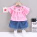 Kid's Clothing Girls Summer Clothes 2024 New Internet Celebrity Girls Children's Clothes Summer Short Sleeved Two Piece Suits Trendy Clothes_voghion.com