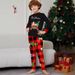 jul Børnetøj tøj voksen familie tøj bil snemand juletræ print hjemmetøj pyjamas_voghion.com