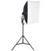 Kit di illuminazione con supporto a X regolabile da 24 pollici, 24 softbox LED da 30 W, 5500 K_voghion.com