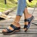 Damenschuhe Große Größe Flip-Flops Damen Flache Sandalen Damen_voghion.com