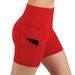Women’s Clothing Hip Lifting Fitness Running High Waisted Sports Shorts For Women With Mobile Phone Side Pockets Yoga Leggings_voghion.com