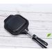Sandwich Frying Household Flat Bottom Double-Sided Heating Non-Stick Pan Breakfast Bread Making Mold_voghion.com