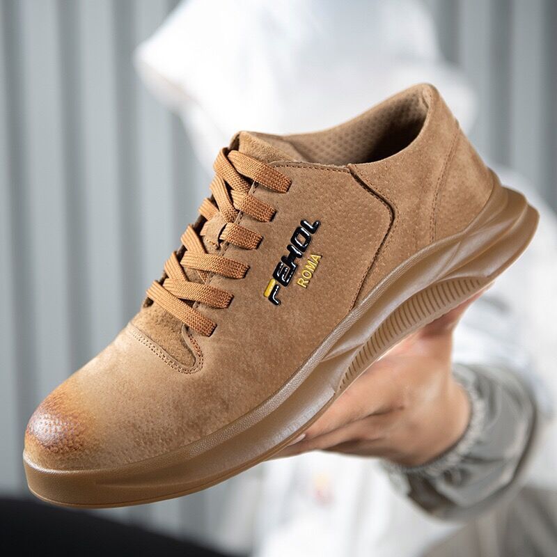 Arbeitsschutzschuhe aus Stahl Baotou Anti-Smashing Anti-Piercing Verschleißfeste Bequeme weiche Sohle Alte Schutzschuhe Arbeitsschutzschuhe_voghion.com