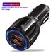 Cargador de teléfono para automóvil con carga rápida USB dual QC3.0 de 36 W y 6 A para festivales de música, adecuado para teléfonos Samsung y Huawei_voghion.com