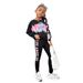 Moeder & Kinderen INS Meisjes Herfstpak Tie Dye Patroon Lange Mouw Top Bedrukte Trui Leggings Tweedelige Set_voghion.com
