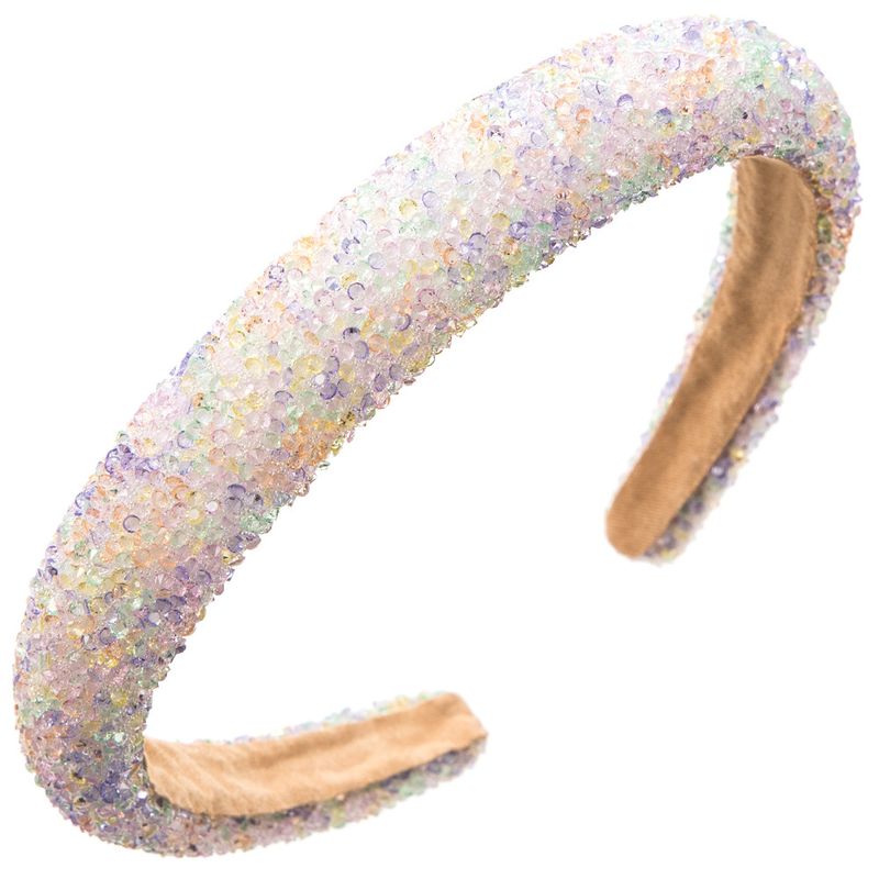 Korean Style Gentle Versatile Temperament Headband With Pearl, Broken Diamond, Sponge, High Headband, Small, Fresh And_voghion.com