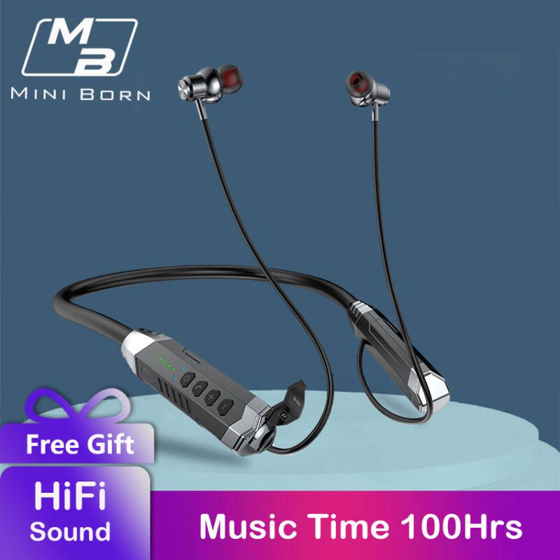 2024 Wireless Earbuds Neckband Wireless Headphones Gaming Earphone E-Sports Soft Silicone Sport Earphone HD Stereo Headset Headphones_voghion.com