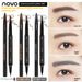 NOVO5145 Double head Eye Rotating Automatic Eyebrow Water eyeliner Liquid Pen Lasting Makeup Setting, Waterproof and_voghion.com