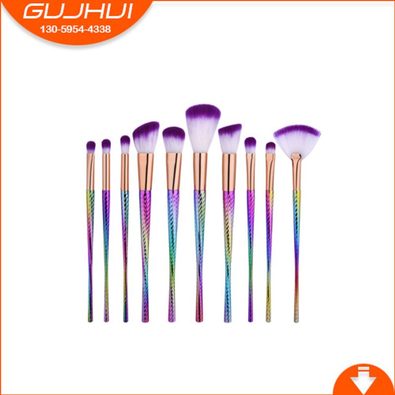10/12 stücke Kleine Taille Make-Up Pinsel Set Pinsel Set Beauty-Tools Make-Up Fan Pinsel GUJHUI_voghion.com
