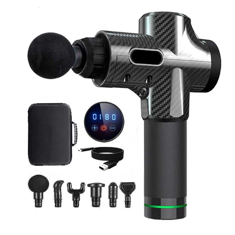 Tiefe muskel massasje pistol elektro perkusjon pistol massasje gerät für körper hals rückenbein fitness werkzeug 30 nivåer_voghion.com