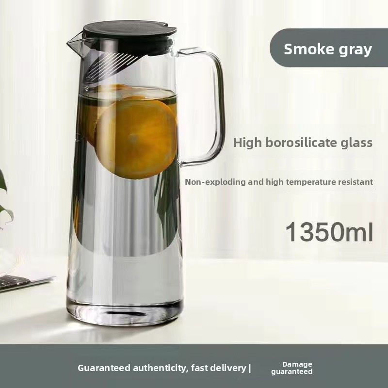 Light Luxury Glass Set Ins Style Drinking Household Living Room Heat-resistant Tea Cup Family Cold Water Pitcher_voghion.com