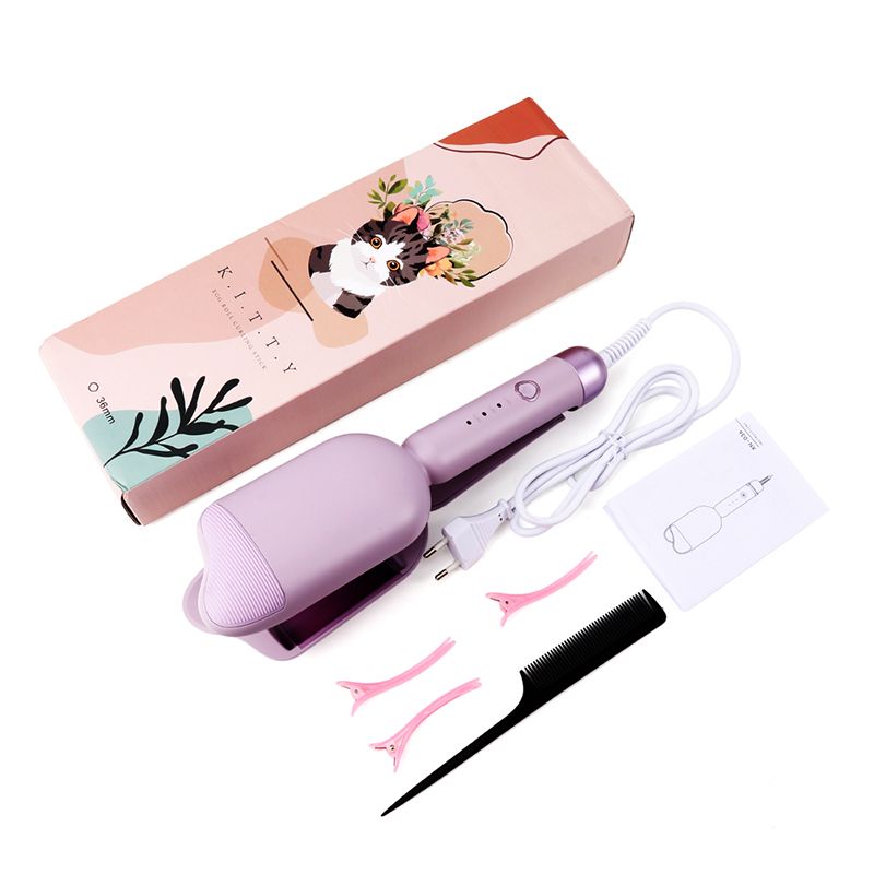 36mm Wavy Curlers Curling Iron Wave Volumizing Hair Lasting Styling Tools 3 Gears Egg Roll Head Waver Styler Wand_voghion.com