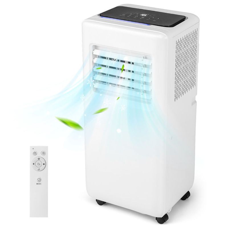 8000 BTU Portable Air Conditioner With Remote Control And LED Digital Display_voghion.com