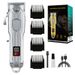 Professional Hair Clipper With Stainless Steel Blades, LCD Display & Rechargeable Battery For Salon & Home Use_voghion.com