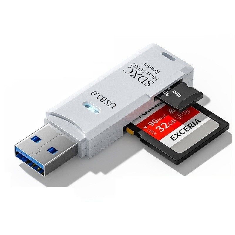 Reader 3.0 High-Speed Multi-Function All-in-One SD Camera Memory TF Computer Card Insert USB Flash Drive Car Mount_voghion.com