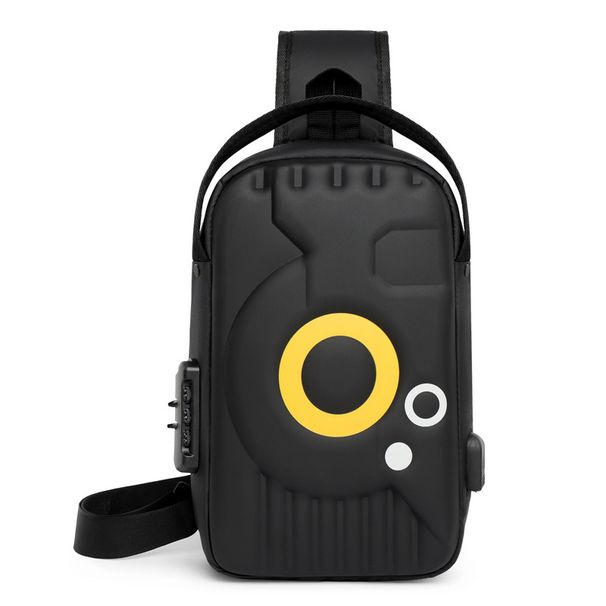 Borsa a tracolla da uomo, borsa a tracolla da uomo, borsa a tracolla di tendenza antifurto con lucchetto con password, custodia rigida, borsa da locomotiva, borsa da ciclismo_voghion.com