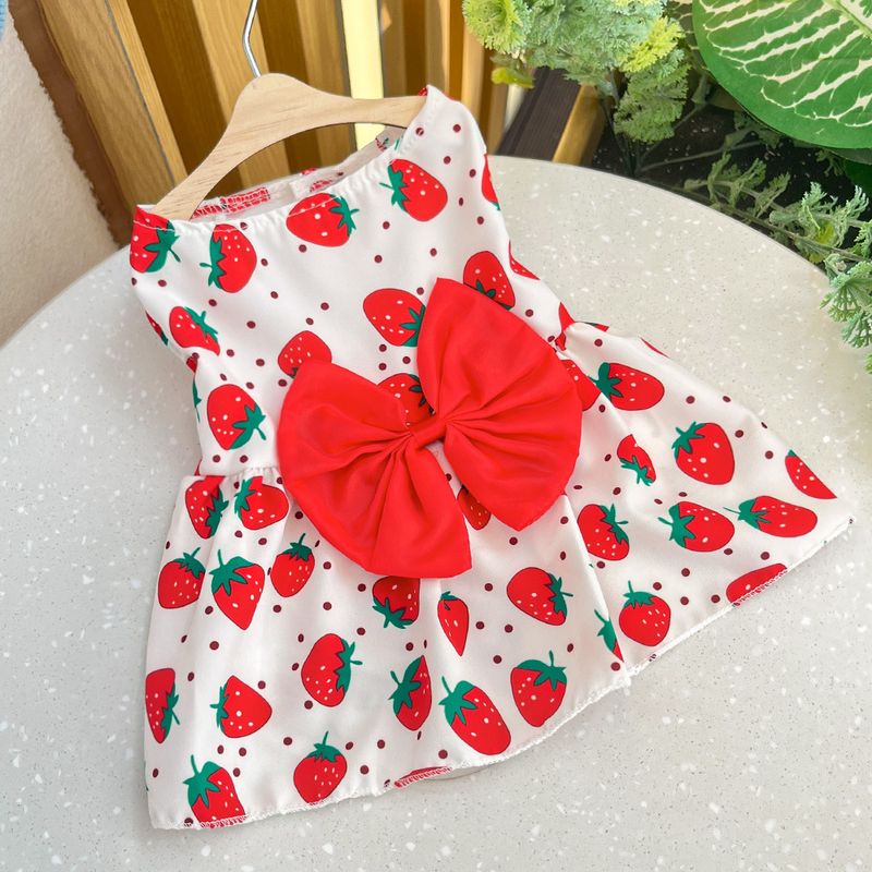 mit Bowknot Kleid Hund Hochzeitskleid Frühling Sommer Neue Plaid Haustier Katze Kleidung Liefert Pommerschen_voghion.com