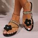 Modische Sommer-Flip-Flops mit Blumenspitze für Damen im Freien_voghion.com