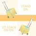 Folding Portable Trolley Trolley Portable Rolling Box Trolley Trolley Shopping Trolley With Lid Wear Resistant No Noise 360° Swivel Wheel Suitable For Travel Shopping Mobile Storage Office Use Yellow_voghion.com