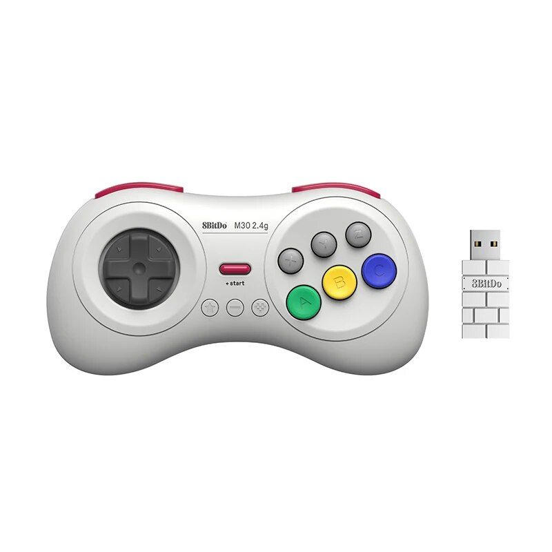 Joystick per controller gamepad wireless 8BitDo M30 2.4G per accessori per mini giochi Sega Genesis e Mega Drive_voghion.com
