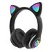 Hot-selling STN-28 Cat Ear Wireless Bluetooth Headset Foldable Light Effect Multi-function Button Colorful Noise Reduction Headset_voghion.com