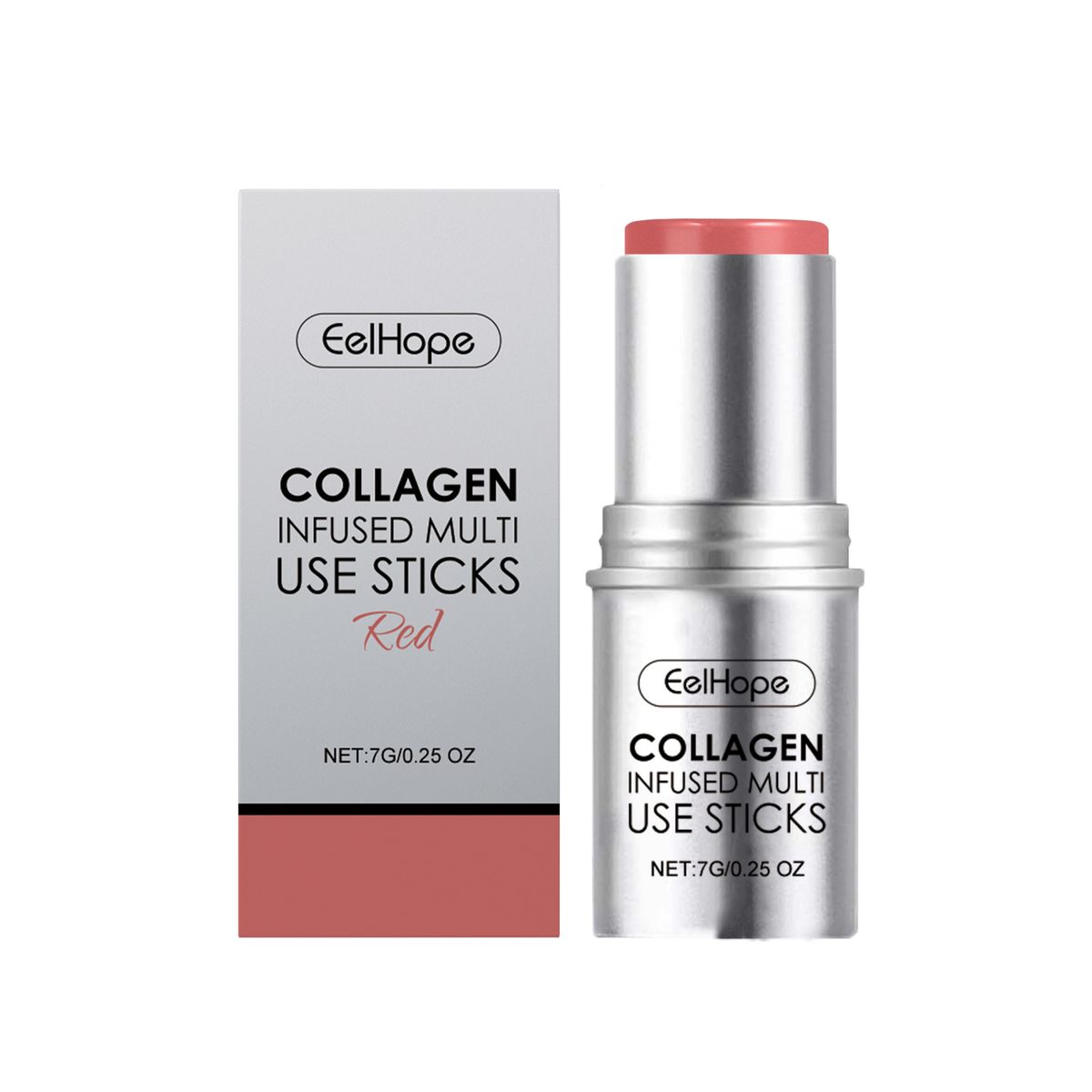 EELHOPE Collagen Moisturizing Natural Blush Lipstick Highlight Makeup Stick_voghion.com