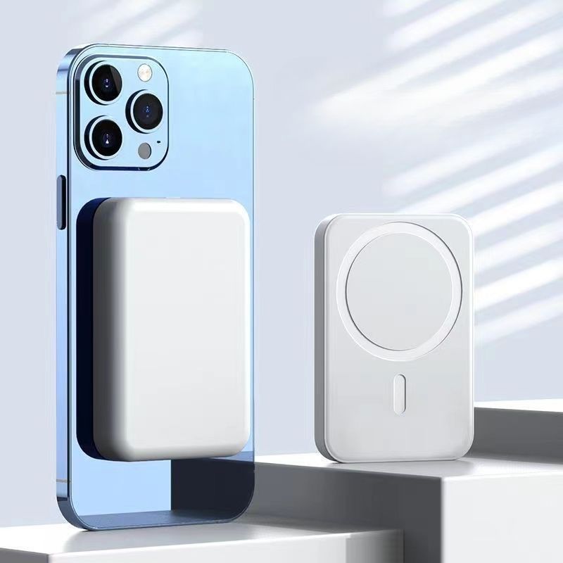 Batterie magnétique sans fil 20 000 mAh, ultra-mince, pratique, compatible avec Android, alimentation mobile universelle_voghion.com