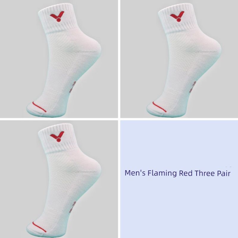 Victory Thickened Moisture Wicking Deodorizing Filter Male Badminton Socks_voghion.com