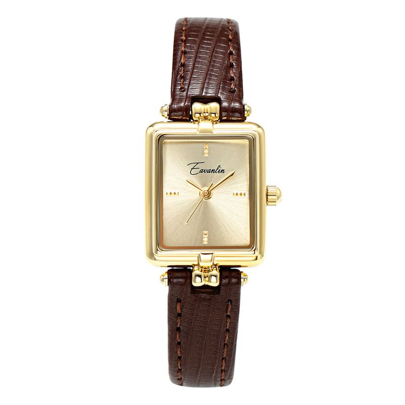 Dámské hodinky Hodinky Temperament Dámské Retro Niche Lehké Luxusní Dámské Malé Čtvercové Hodinky K Poslat Přítelkyni_voghion.com