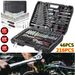 46~216 PCS Socket Set 1/2' 3/8' 1/4' Drive Ratchet Spanner Car Repair Tool Kit_voghion.com