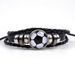 Bracelet en cuir réglable et personnalisé pour homme, idéal pour les fans de football_voghion.com