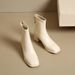 5566 Autumn Winter Fashion Short 2024 New Fleece Lined Square Toe Chunky Heel Thin Back Zipper Low Women's Boots_voghion.com