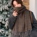 Wollschal für Damen, Winterschal, dicker, warmer Schal, karierter Schal, Jacke, 2025 neue Mode, vielseitig, Freizeit, Alltag_voghion.com