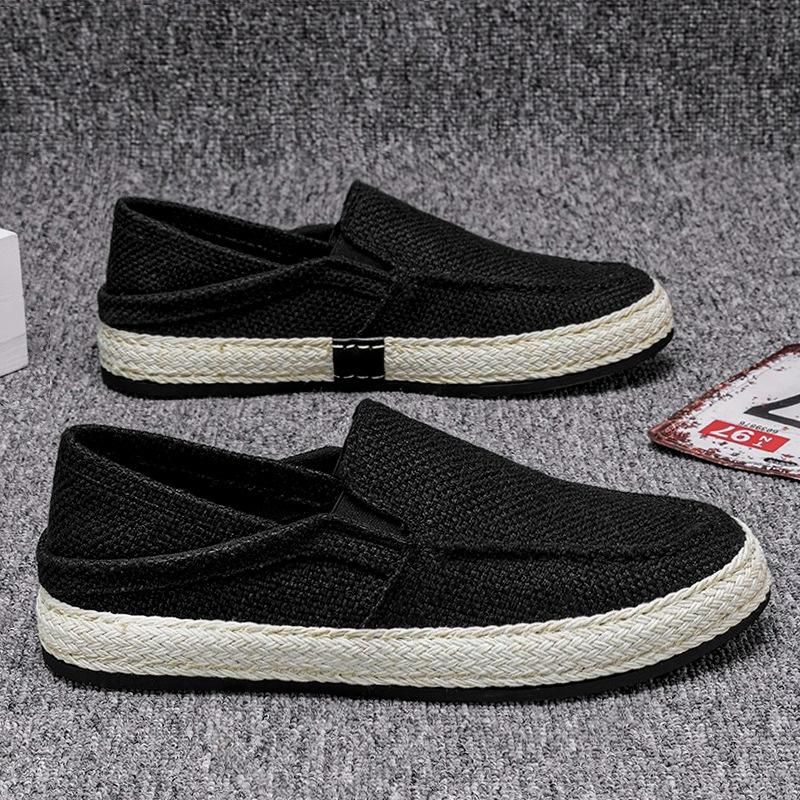 2024 neue Männer Casual Schuhe Neue Sport Casual Slip Auf Flache Bord Schuh Student Low Top Atmungsaktive Canvas Schuhe Chaussure Hombre_voghion.com