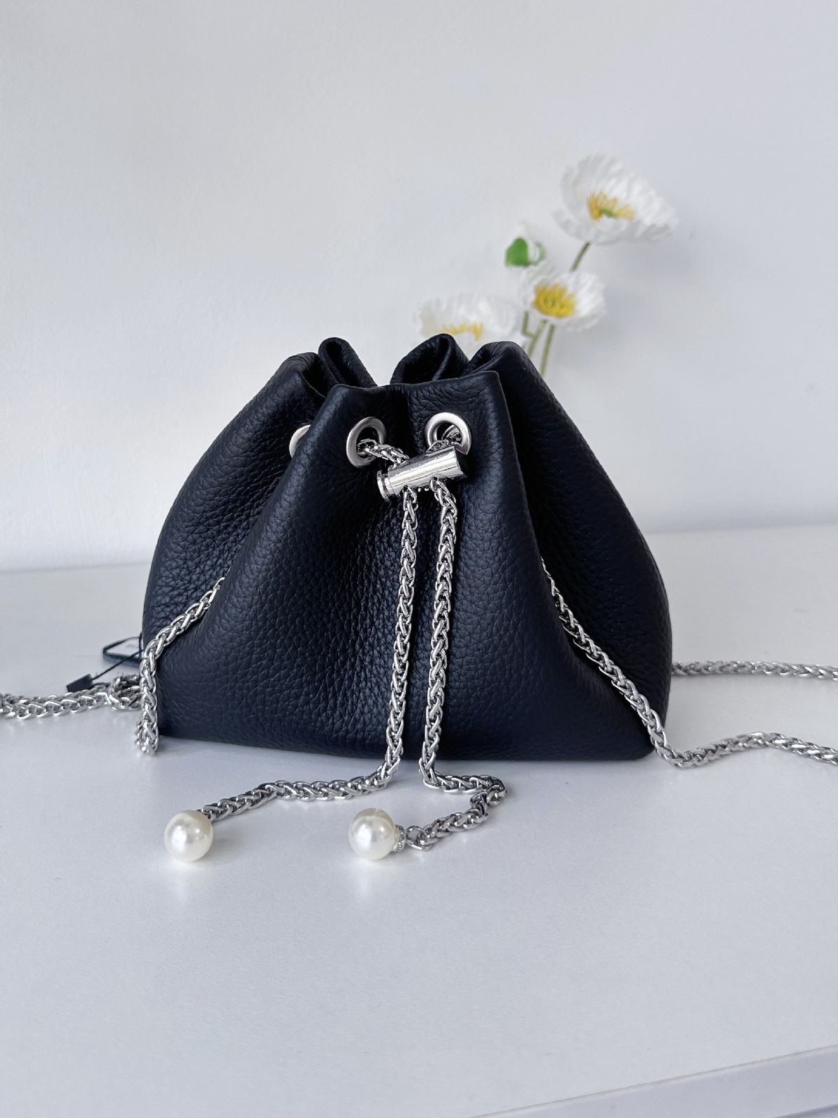 Schulter Kordelzug Damen Eimer Multifunktionale Kette Kleine Aroma Wind Tasche Modische_voghion.com
