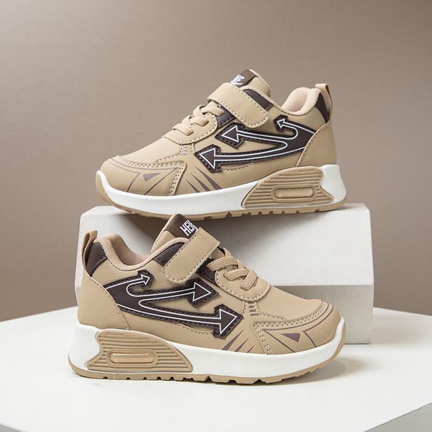 Sportschuhe für Mutter und Kind, Frühling und Herbst, Einzelschuhe für Jungen, Leder, weiche Sohle, lässige Laufschuhe für Mädchen, passend für mittlere und große Kinder_voghion.com