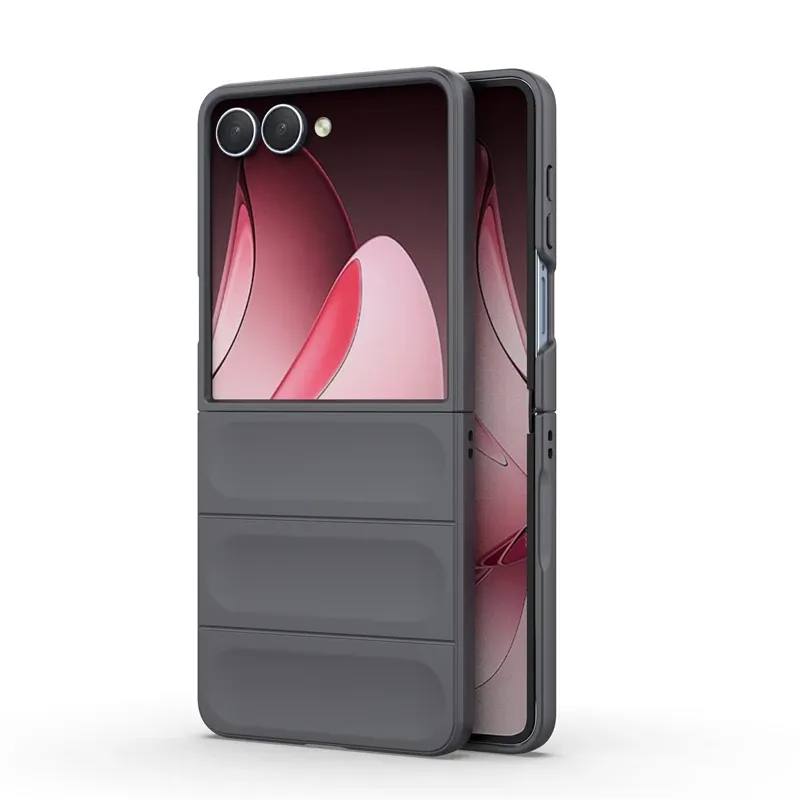 Simple Soft Silicone Matte Phone Case Fo Samsung Galaxy Z Flip 7 6 5 4 3 5G Skin-Fiendly Anti-Dop Bumpe Potect_voghion.com