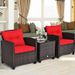 3 Pieces Rattan Patio Furniture Set with Washable Cushion_voghion.com