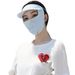 Schutz für Frauen, Schleier aus Eisseide mit Krempe, dünner Sonnenhut, atmungsaktive Abdeckung, Vollgesichtsmaske für den Sommer_voghion.com