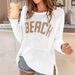 Women's Clothing Loose Long Sleeved T Shirt Simple Large Size Casual Women's Knitted Top_voghion.com