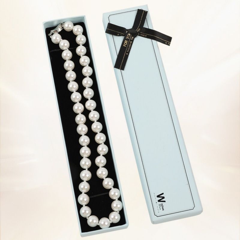 necklace Women Men, White Pearl Long Necklace, Jewelry Gift For Mother And Wife_voghion.com