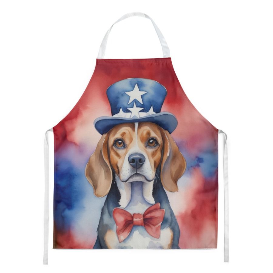 For Baking Multicolor Cooking Adult Server American Unisex Kitchen Beagle Gardening Apron Men Patriotic Large Crafts Women_voghion.com