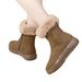 Stivali da neve in pelle scamosciata da donna, inverno 2025, nuovi stivali da donna in cotone antiscivolo versatili con suola piatta, stivali corti spessi e caldi_voghion.com