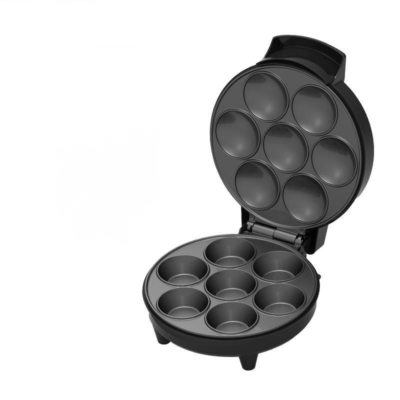 Mini piastra per pancake e crostate all'uovo, piastra elettrica per uso domestico a 7 fori, grande capacità, temperatura costante_voghion.com