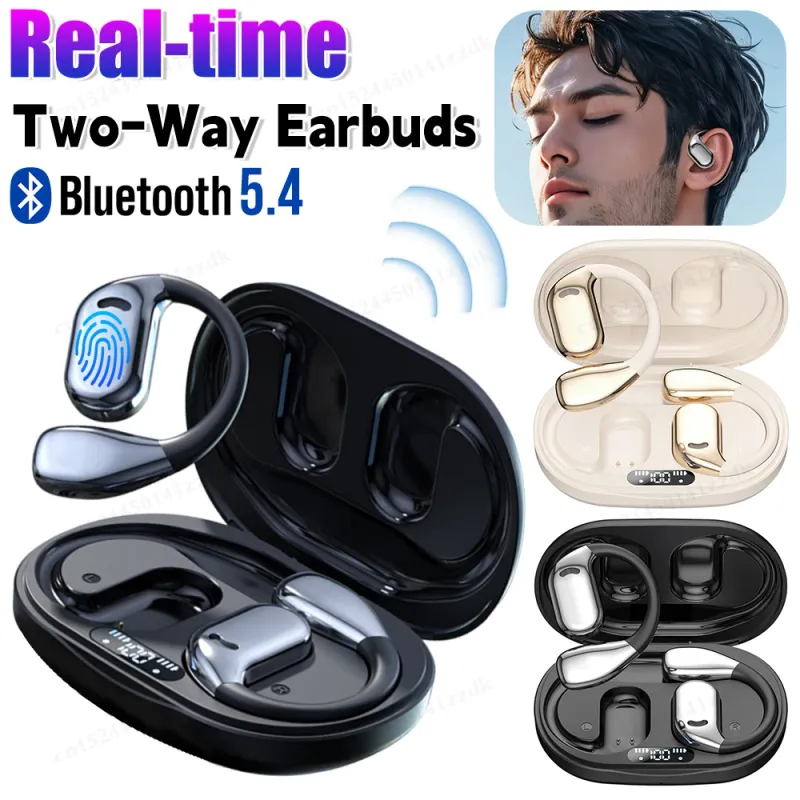 AI Translator M75 Wireless Headphones Sports Bluetooth Earphones Gaming Headset Real Time Translation Earbuds 144_voghion.com