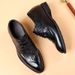 ShoeVault Genuine Leather Hidden Wedge Buine For Men Britih Style Brogue Carved Commuter Formal Firt Layer Cowhide Men'_voghion.com