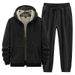 2025 Fleece Winter New Thickened Warm Two-Piece Set For Men With Lamb Wool Sweatshirt And Casual Suit_voghion.com