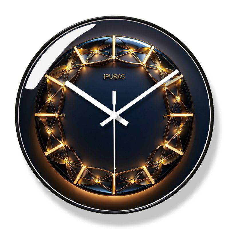 Yipula 7243 Orologio da parete moderno, moda e arte delle ombre, silenzioso, creativo, semplice e luminoso, di lusso, per il soggiorno_voghion.com